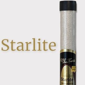 Starlite, One Piece of Metallic Gold on White Cross Stitch Fabric , 15” x 18'